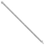 14k White Gold 4 5/8 carat Lab Grown Diamond VS/SI+ G+ Complete Round Tennis Bracelet