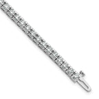 14k White Gold 4 5/8 carat Lab Grown Diamond VS/SI+ G+ Complete Round Tennis Bracelet