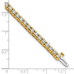 14k Complete 4.65 carat Round AA Diamond 4-prong 7 inch Tennis Bracelet