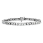 Lab-Grown Diamond Tennis Bracelet in 14K White Gold, 5mm (6 3/8 ct. tw.), 7 Inch - Sophia Jewelers