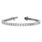 Lab-Grown Diamond Tennis Bracelet in 14K White Gold, 5mm (6 3/8 ct. tw.), 7 Inch - Sophia Jewelers