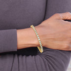 14k Complete 6.44 carat Round VS Diamond 4-prong 7 inch Tennis Bracelet