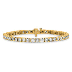 14k 5 7/8 carat Lab Grown Diamond VS/SI+ G+ Round Tennis Bracelet