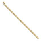 14k Holds 1.75 carat 44-2.2mm Round Diamond 4-prong 7 inch Tennis Bracelet Mounting (No Stone Included)