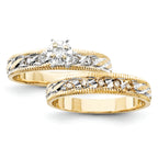 14k Engagement (Trio) Mounting (No Stone Included)