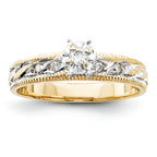 14k Engagement (Trio) Mounting (No Stone Included)