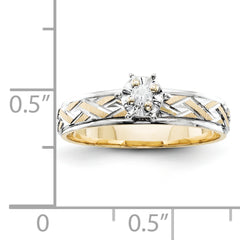 14k Engagement (Trio) Mounting (No Stone Included)