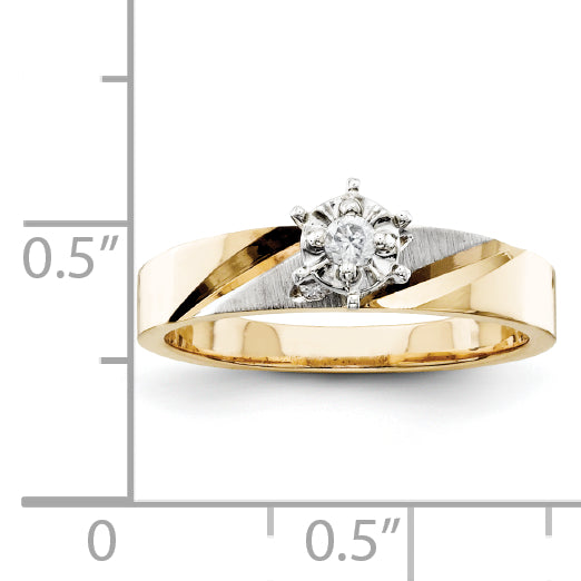 14k Engagement (Trio) Mounting (No Stone Included)
