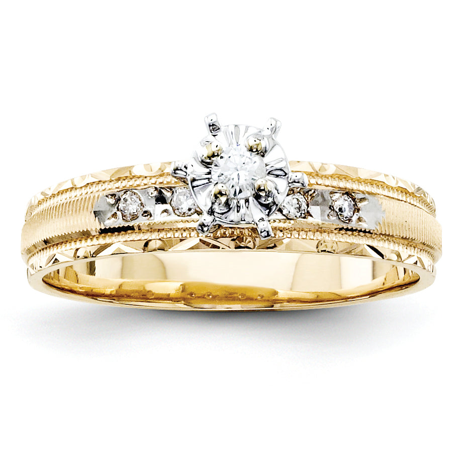 14k Engagement (Trio) Mounting (No Stone Included) Main image