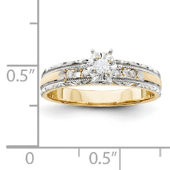 14k Engagement (Trio) Mounting (No Stone Included)