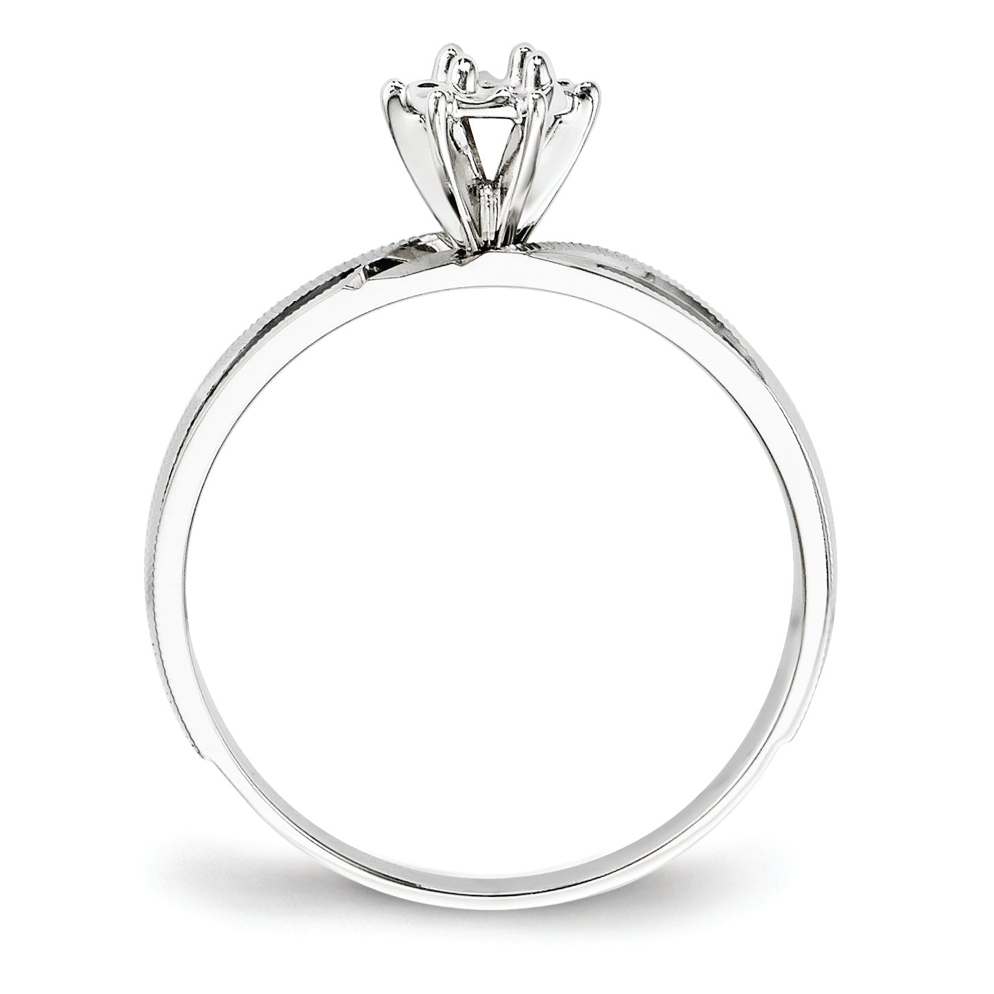 14k White Gold Engagement (Trio) Mounting (No Stone Included) Secondary image