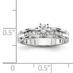 14k White Gold Engagement (Trio) Mounting (No Stone Included)