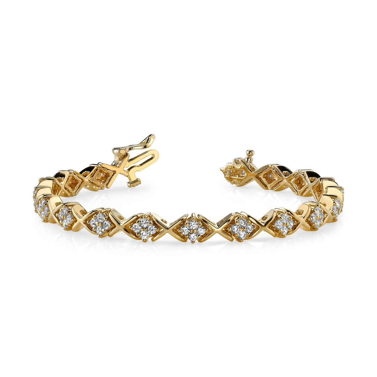 14k 1.9mm Diamond Tennis Bracelet Mounting (No Stone Included)