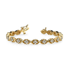 14k 1.9mm Diamond Tennis Bracelet Mounting (No Stone Included)