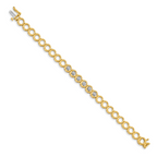 14k Complete 1/2 carat Round AA Diamond Circle Add-a-Diamond 7 inch Tennis Bracelet