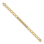 14k Complete 3/4 carat Round AAA Diamond Circle Add-A-Diamond 7 inch Tennis Bracelet