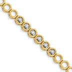 14k Complete 3/4 carat Round AA Diamond Circle Add-A-Diamond 7 inch Tennis Bracelet