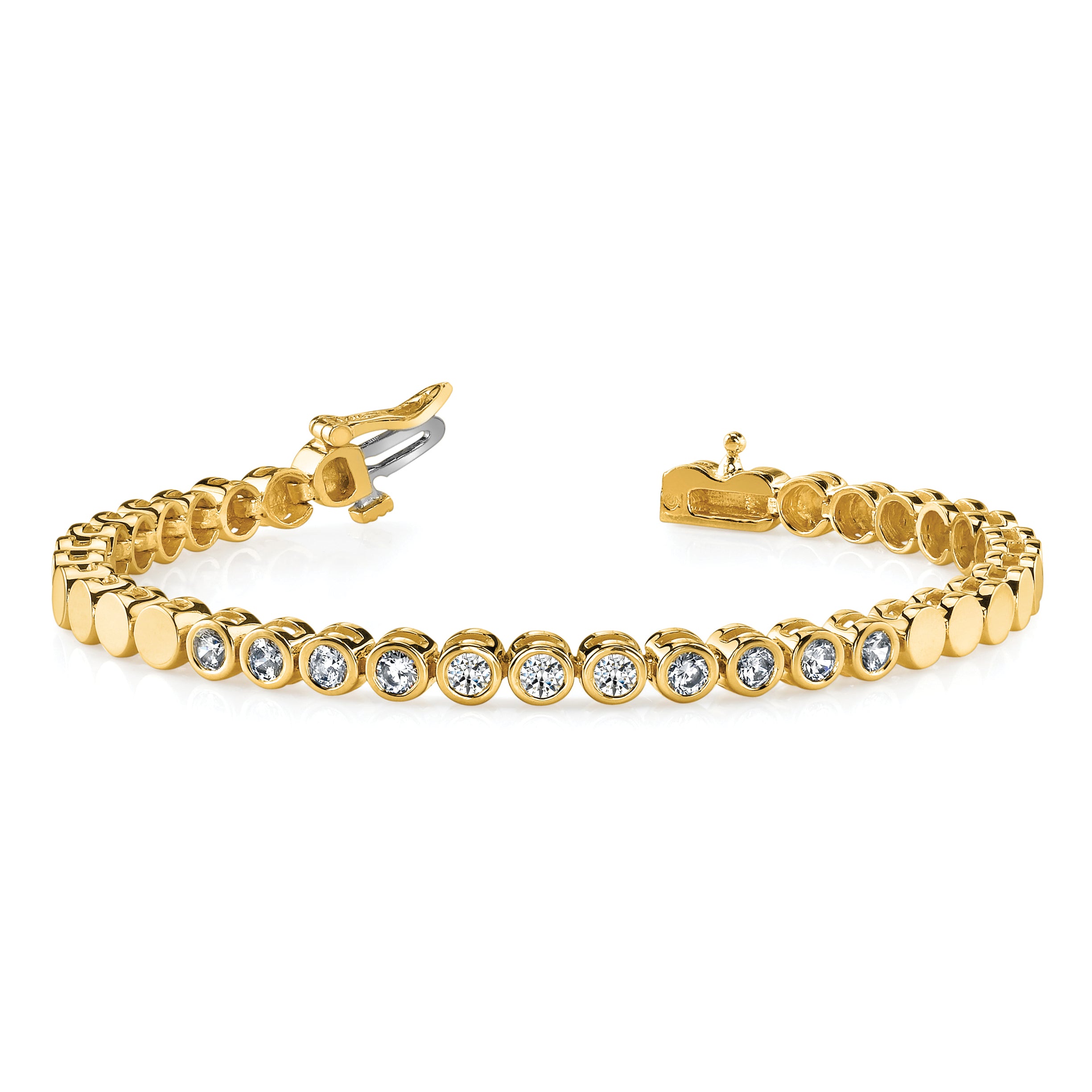 14k Holds 39 Stones up to 3mm Round Add-a-Diamond 7 inch Bracelet