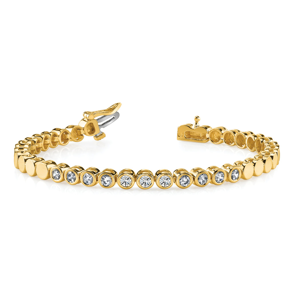 14k Holds 39 Stones up to 3mm Round Add-a-Diamond 7 inch Bracelet