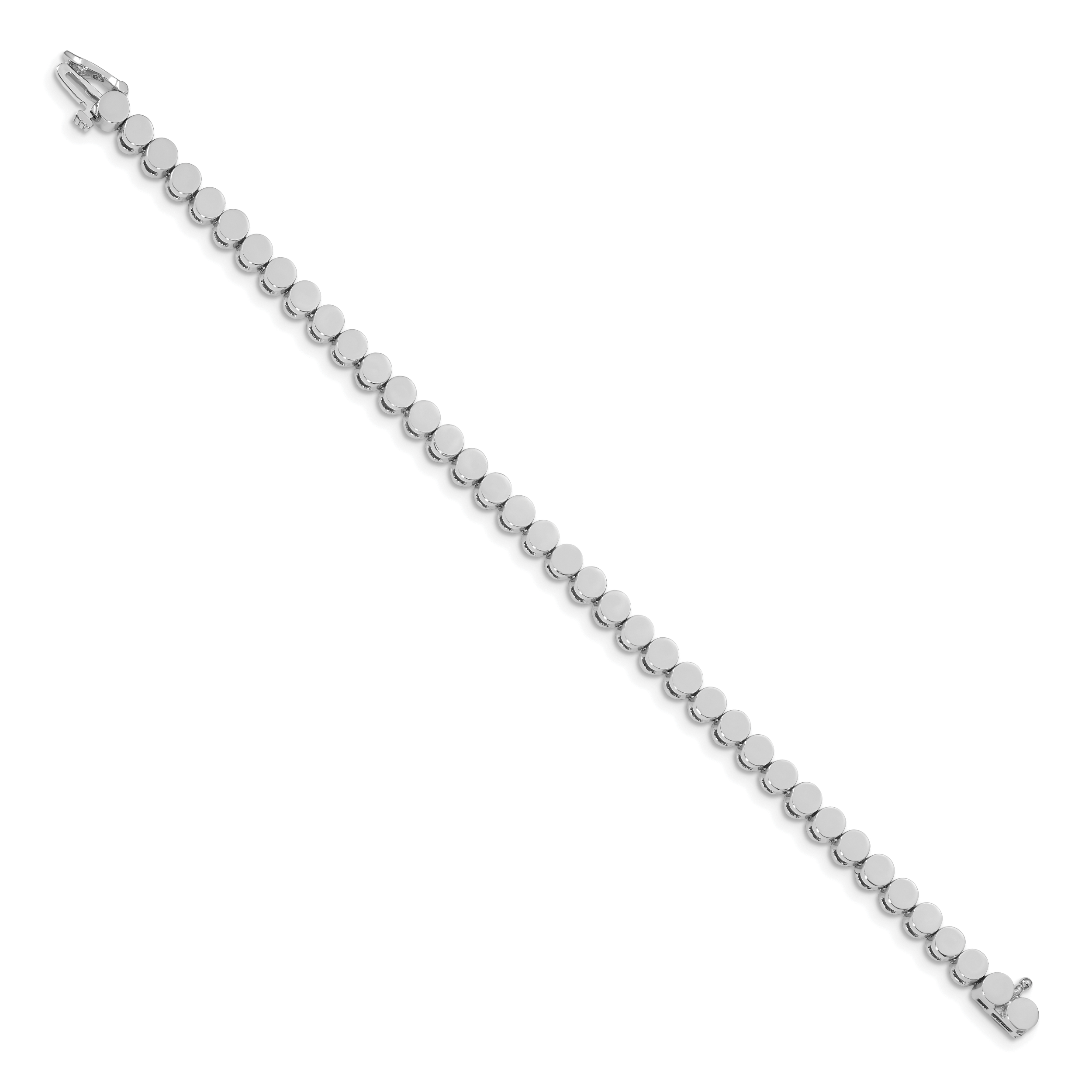 14k White Gold Holds 39 Stones up to 3mm Round Add-a-Diamond 7 inch Bracelet Secondary image