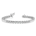14k White Gold Holds 39 Stones up to 3mm Round Add-a-Diamond 7 inch Bracelet