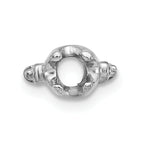 14k White Gold Head Holds up to 2.75mm for X864 Add-a-Diamond Bracelet