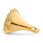 14k 1 carat VS Diamond Mens Cluster Ring