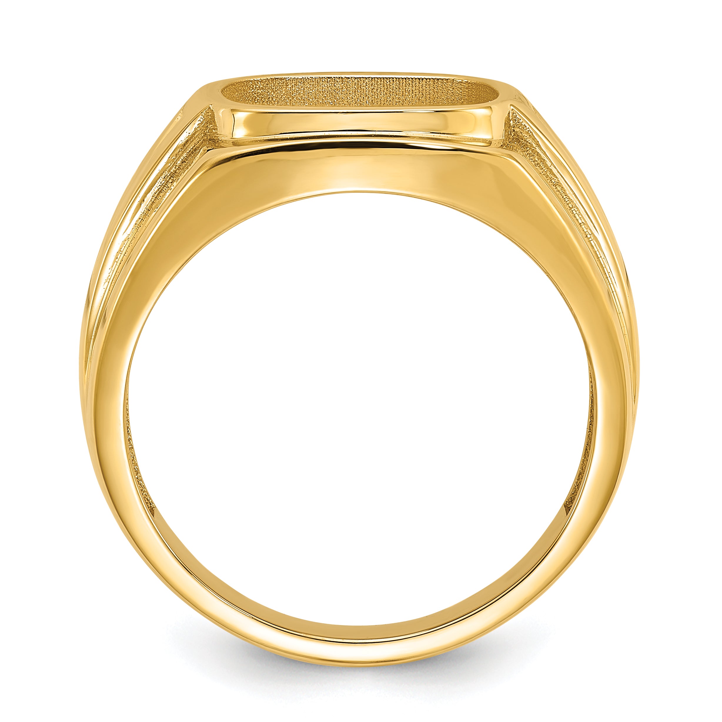 14k Men's Onyx Ring Mounting (No Stone Included) Secondary image