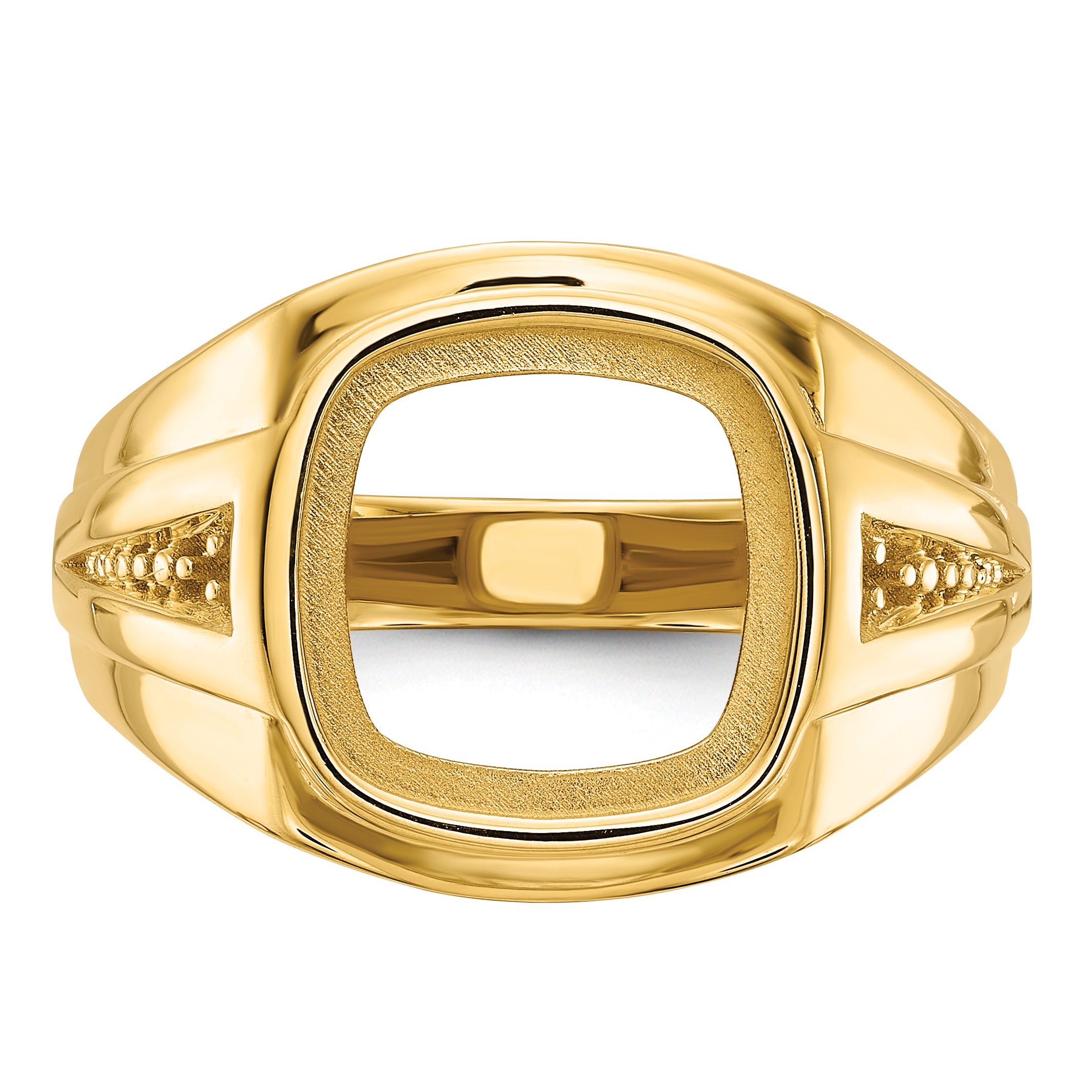 14k Men's Onyx Ring Mounting (No Stone Included)
