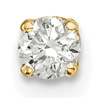 14k Single Stud Diamond Earring