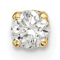 14k Single Stud Diamond Earring