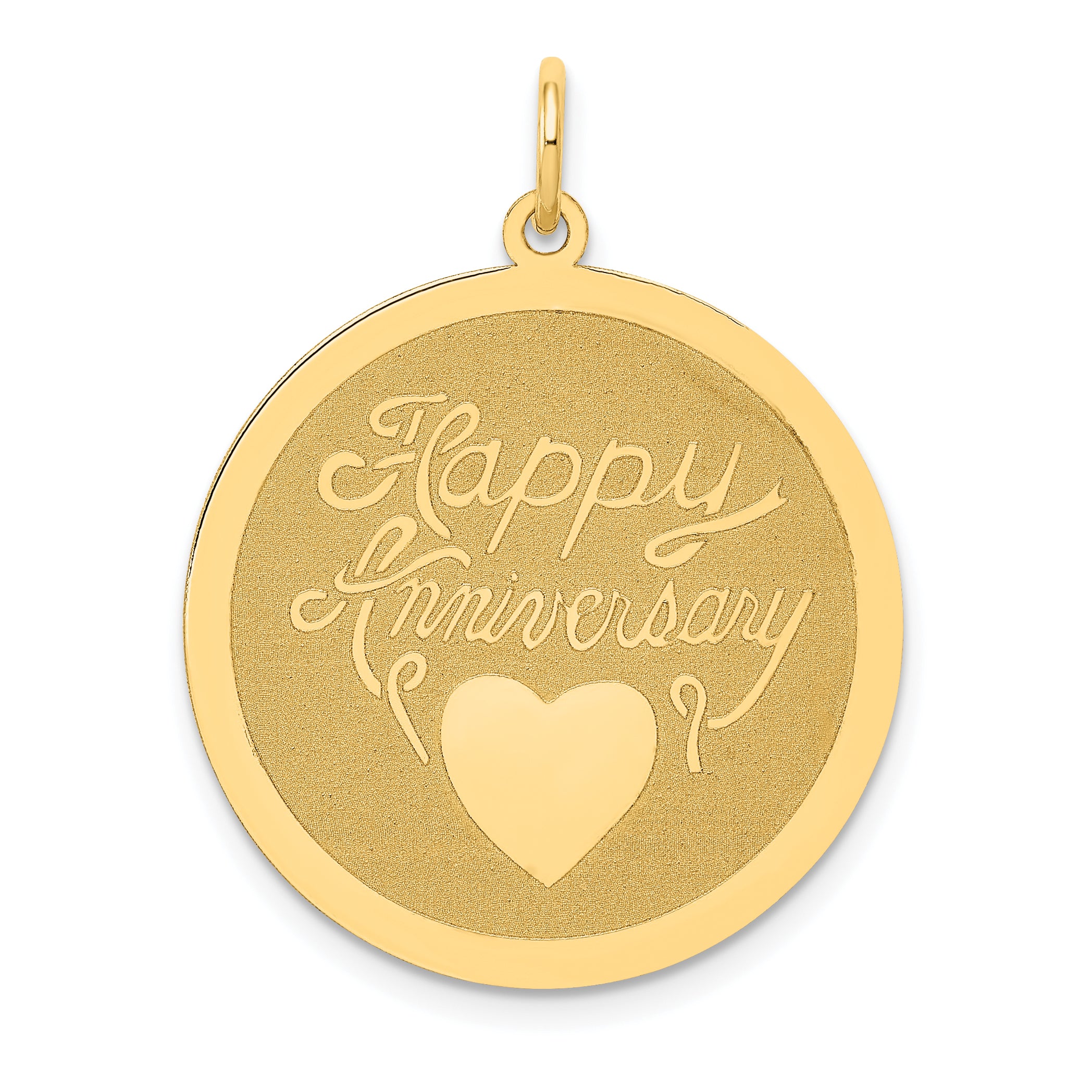 14K Happy Anniversary Charm Secondary image