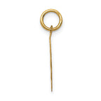 Boy Scalloped Disc Charm in 14K Yellow Gold, 22mm - Sophia Jewelers