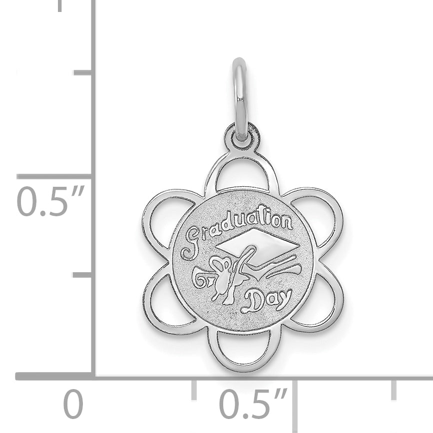 14k White Gold GRADUATION DAY Charm