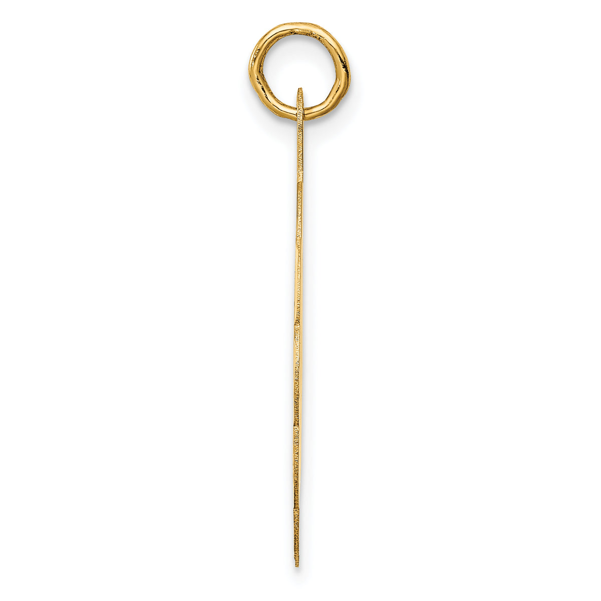 Graduation Day Disc Charm in 14K Yellow Gold, 29mm Engravable - Sophia Jewelers