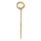 Golden Retriever Disc Charm in 14K Yellow Gold, 20mm Engravable - Sophia Jewelers