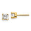 14k AAA Quality Complete Princess-cut Diamond Earrings