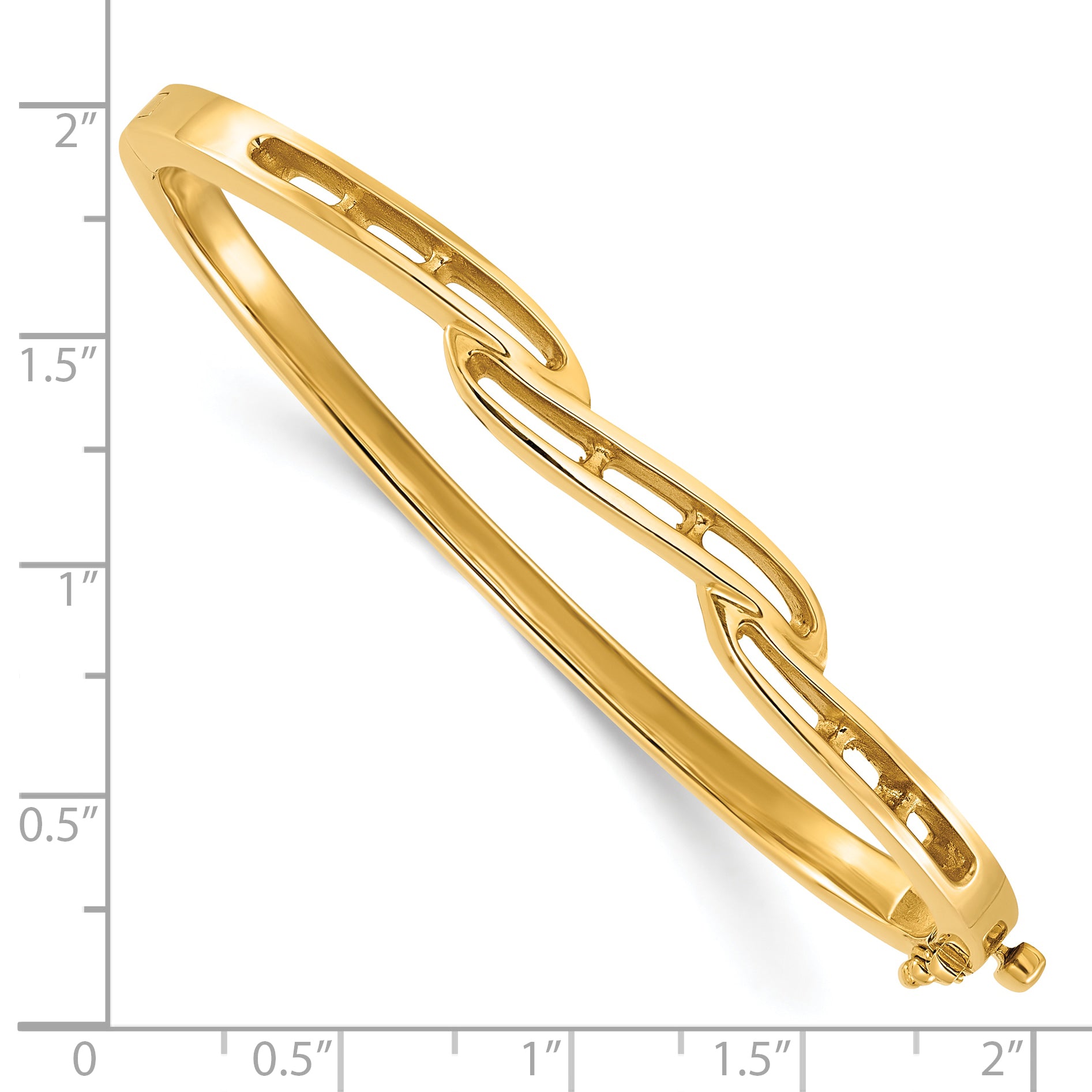 14k Holds 1 carat 6-1.6mm/27-2.0mm Round Stones Hinged Oval Bangle Bracelet Mounting (No Stone Included)
