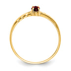 14k 6x3 Marquise Garnet Birthstone Ring