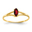 14k 6x3 Marquise Garnet Birthstone Ring