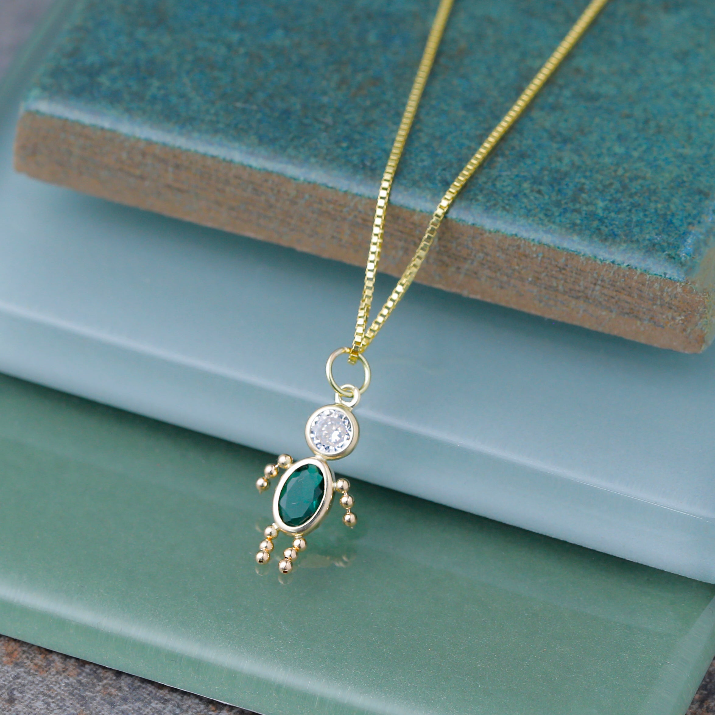 14K 18 inch .7mm Box with Lobster Clasp Chain