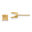 14k 5.5mm Round Stud Earring Mounting (No Stone Included) w/backs