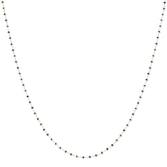 14k White Gold Coffee Brown Diamond Briolette Necklace