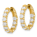 14k Round Hoop with Safety Clasp Ring Mounting (No Stones Included) (No Stones Included)s