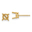 14k 6mm Round Earring Mounting (No Stone Included)s