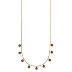 Garnet Gemstone Necklace in 14K Yellow Gold - Sophia Jewelers