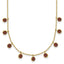 Garnet Gemstone Necklace in 14K Yellow Gold - Sophia Jewelers