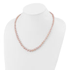 14k 4-8mm Purple Freshwater Cultured Pearl Graduated 18 inch Necklace