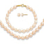 Pearl Necklace, Bracelet Earring Set in 14K Yellow Gold, 12 - Sophia Jewelers