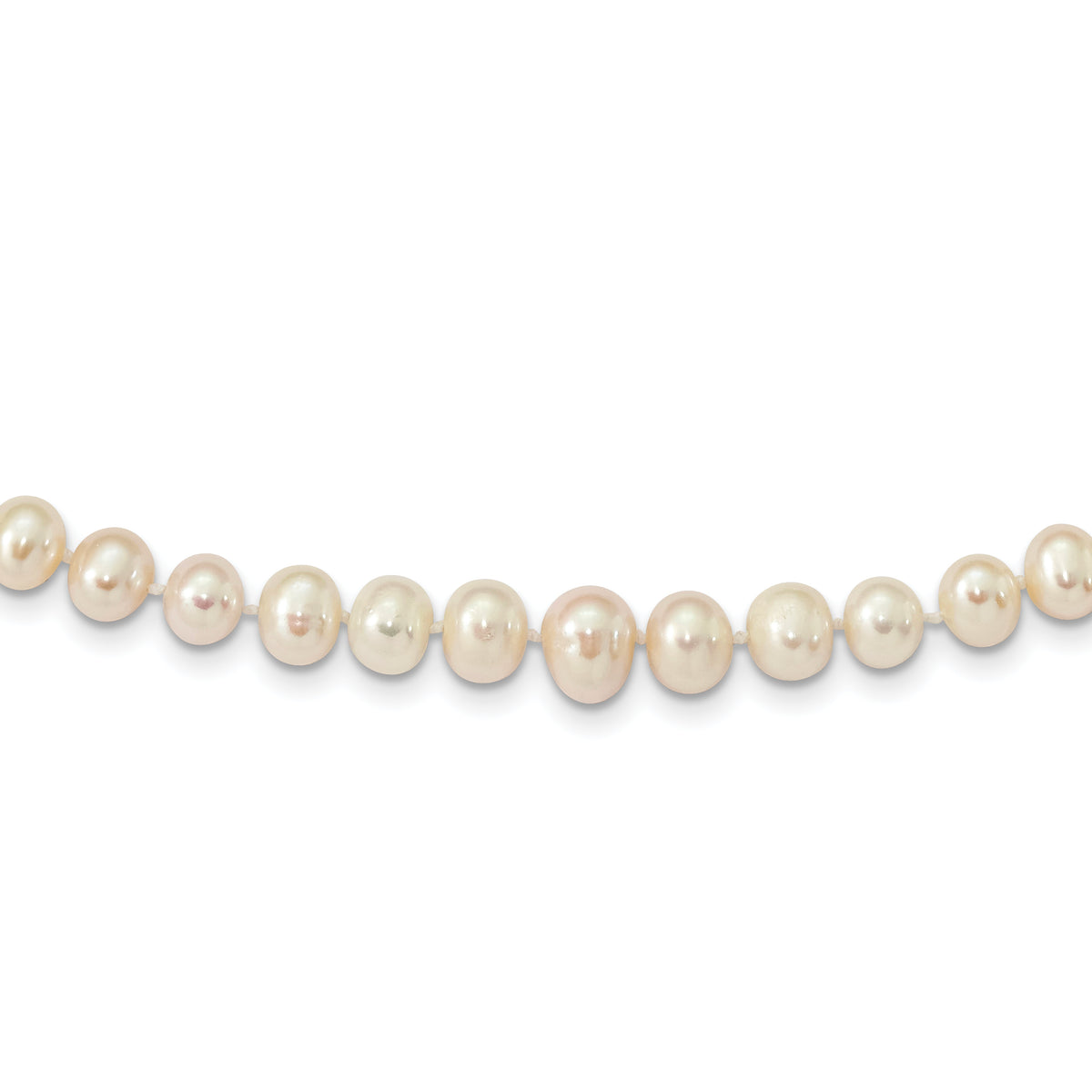 14k 4-9mm White Freshwater Cultured Pearl Graduated 18 inch Necklace